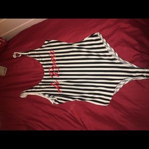 Striped bodysuit